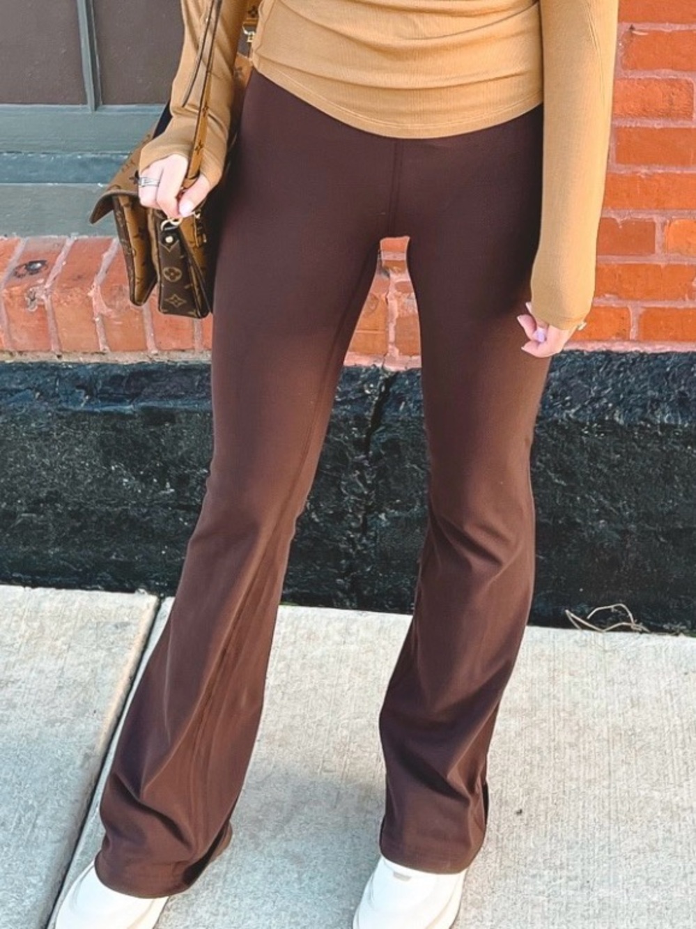 lululemon athletica Chocolate Brown Boot-Cut Flare Pants